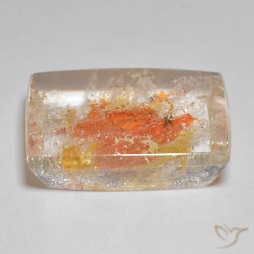 Quarzo con marcasite Multicolore naturale da 19.23 ct, Taglio a baguette, Trasparente