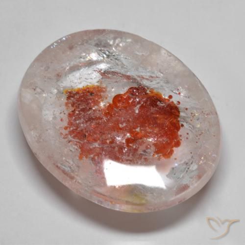 Quarzo con marcasite Multicolore naturale da 44.02 ct, Ovale, Trasparente