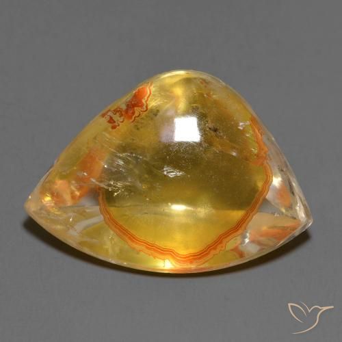 14.92ct Naturale Multicolore Quarzo con marcasite, Taglio a fantasia, Trasparente