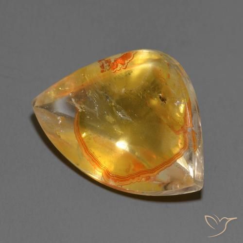 Quarzo con marcasite Multicolore naturale da 14.92 ct, Taglio a fantasia, Trasparente