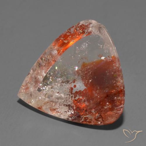 Quarzo con marcasite Multicolore naturale da 18.57 ct, Forma a pera, Trasparente