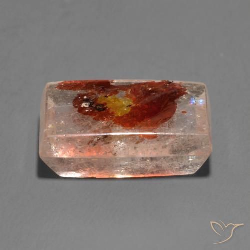 Quarzo con marcasite Multicolore naturale da 11.48 ct, Taglio a baguette, Trasparente