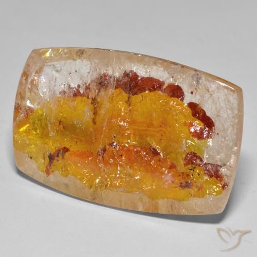 Quarzo con marcasite Multicolore naturale da 63.38 ct, Cuscino, Trasparente