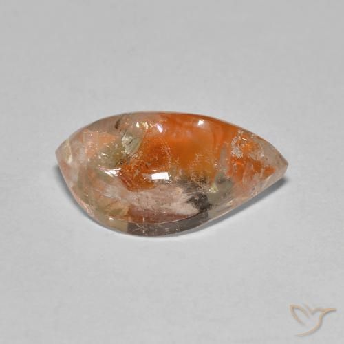 Quarzo con marcasite Multicolore naturale da 4.61 ct, Taglio a fantasia, Trasparente