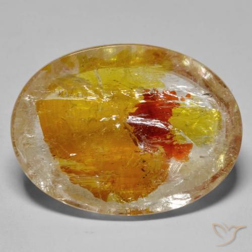 Quarzo con marcasite Multicolore naturale da 37.40 ct, Ovale, Trasparente