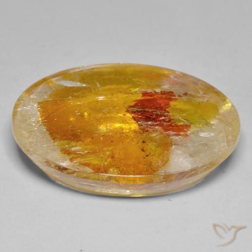 Quarzo con marcasite Multicolore naturale da 37.40 ct, Ovale, Trasparente