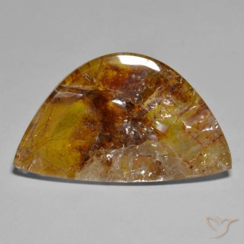 30.25ct Naturale Multicolore Quarzo Con Marcasite, Taglio a fantasia, Trasparente