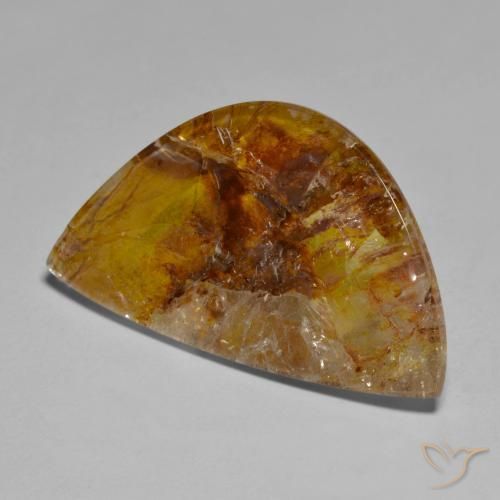Quarzo con marcasite Multicolore naturale da 30.25 ct, Taglio a fantasia, Trasparente