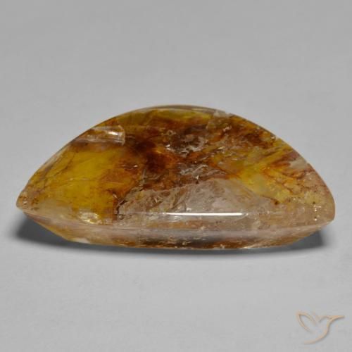 Quarzo con marcasite Multicolore naturale da 30.25 ct, Taglio a fantasia, Trasparente