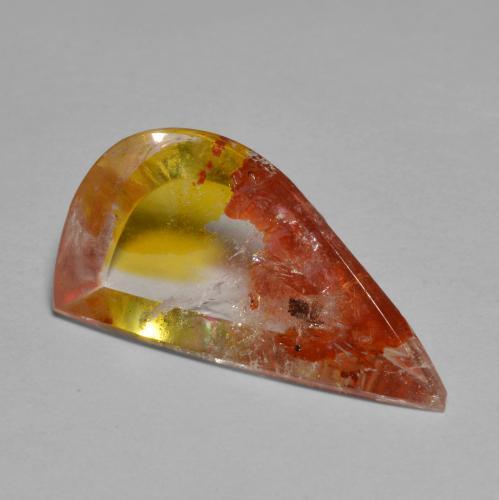 Quarzo con marcasite naturale multicolore da 5,66 ct, forma fantasia, trasparente