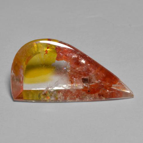 Quarzo con marcasite naturale multicolore da 5,66 ct, forma fantasia, trasparente
