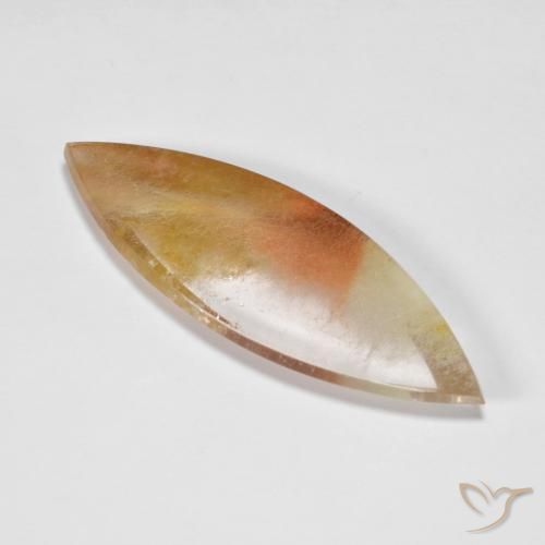 Quarzo con marcasite Multicolore naturale da 33.18 ct, Taglio marquise, Trasparente