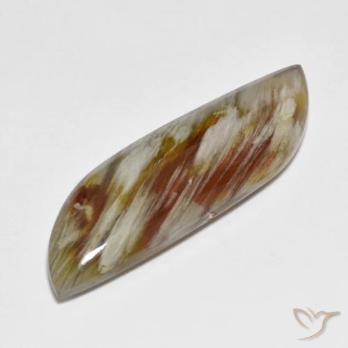 20.02ct Naturale Multicolore Quarzo con marcasite, Taglio a fantasia, Opaco