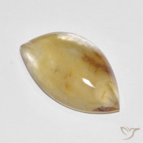 15.66ct Naturale Multicolore Quarzo con marcasite, Taglio a fantasia, Traslucido