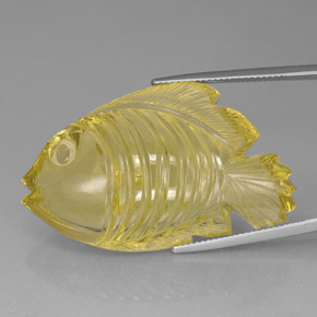 Quarzo naturale giallo da 80,06 ct, trasparente, trasparente/traslucido