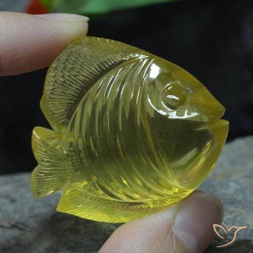 Quarzo Giallo medio naturale da 129.50 ct, Taglio a fantasia, Trasparente
