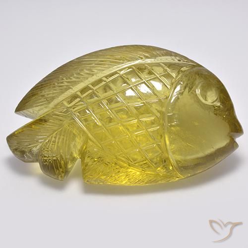 Quarzo Giallo chiaro naturale da 116.65 ct, Taglio a fantasia, Trasparente