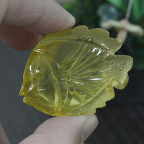Quarzo naturale giallo da 100,05 ct, forma fantasia, trasparente