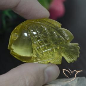 Quarzo Giallo medio naturale da 90.46 ct, Taglio a fantasia, Trasparente