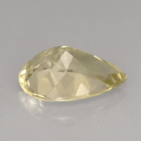 Quarzo naturale giallo da 3,36 ct, taglio a pera, VVS