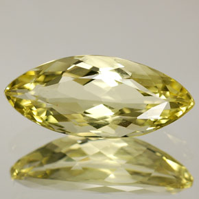 Quarzo Giallo limone naturale da 3.00 ct, Taglio marquise, VS