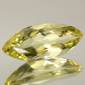 Quarzo Giallo limone naturale da 3.00 ct, Taglio marquise, VS