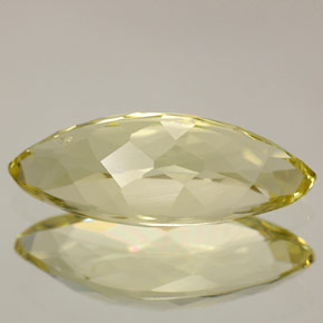 Quarzo Giallo limone naturale da 3.00 ct, Taglio marquise, VS