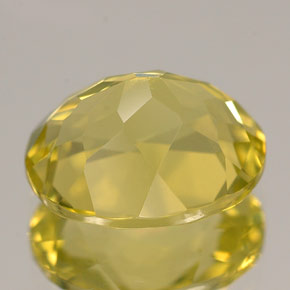 Quarzo naturale giallo da 3,61 ct, taglio ovale, VVS-VS