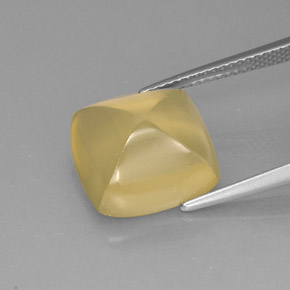 Quarzo naturale giallo da 8,40 ct, trasparente, trasparente/traslucido