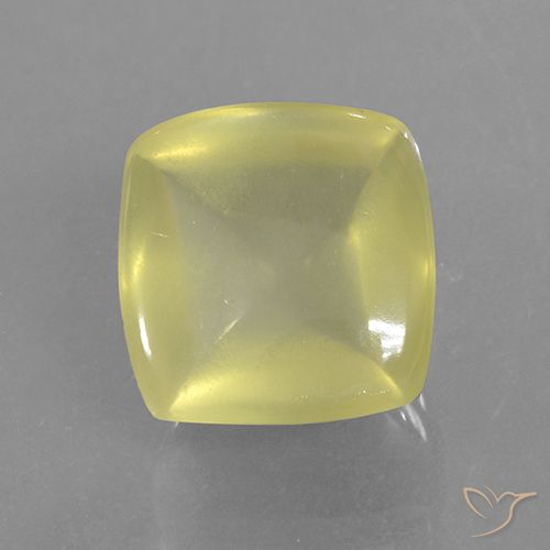 Quarzo Giallo chiaro naturale da 8.86 ct, Cuscino, Traslucido