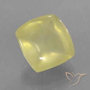 Quarzo Giallo chiaro naturale da 8.86 ct, Cuscino, Traslucido