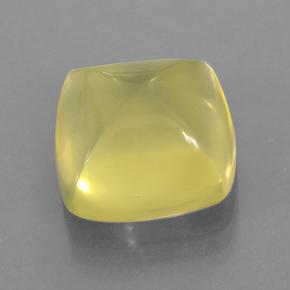 Quarzo Giallo limone naturale da 8.61 ct, Taglio a cuscino, Trasparente