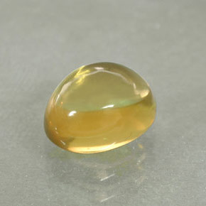 Quarzo naturale giallo da 1,61 ct, taglio ovale, trasparente