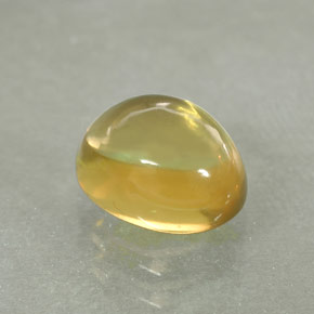 Quarzo naturale giallo da 1,61 ct, taglio ovale, trasparente