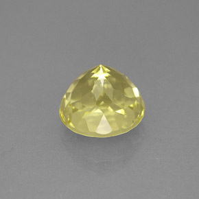 Quarzo naturale giallo da 2,22 ct, taglio rotondo, VVS