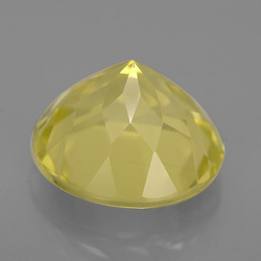 Quarzo naturale giallo da 5,83 ct, taglio rotondo, VVS