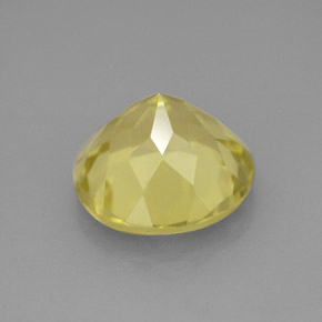 Quarzo naturale giallo da 5,36 ct, taglio rotondo, VVS-VS