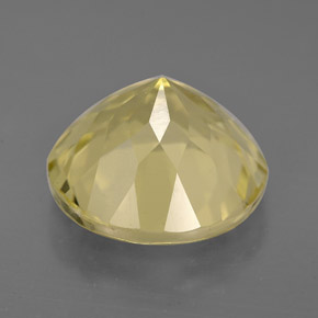 Quarzo naturale giallo da 5,94 ct, taglio rotondo, VVS