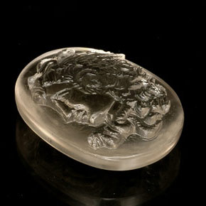 Quarzo naturale giallo da 47,53 ct, forma fantasia, trasparente