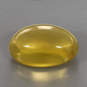 Quarzo naturale giallo da 29,30 ct, taglio ovale, trasparente