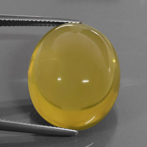 Quarzo naturale giallo da 36,73 ct, taglio ovale, trasparente