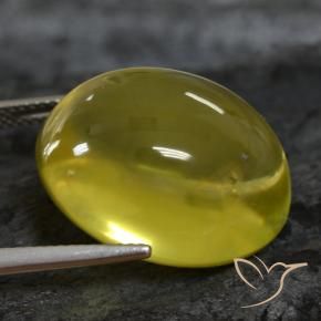 Quarzo Giallo chiaro naturale da 33.52 ct, Ovale, Trasparente