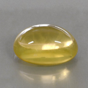 Quarzo naturale giallo da 27,87 ct, taglio ovale, trasparente