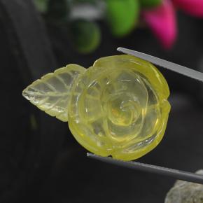 Quarzo naturale giallo da 41,25 ct, forma fantasia, trasparente