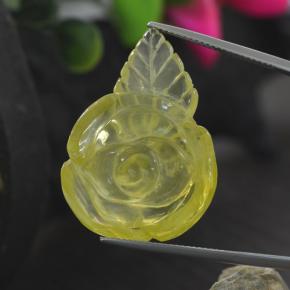 Quarzo naturale giallo da 41,25 ct, forma fantasia, trasparente