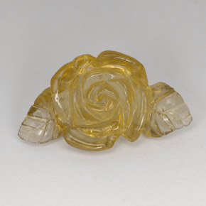 Quarzo naturale giallo da 21,78 ct, trasparente, trasparente/traslucido