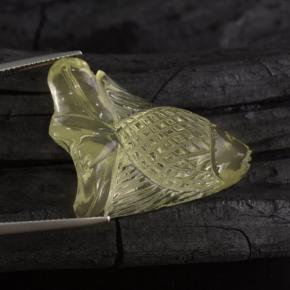 Quarzo naturale giallo da 42,75 ct, forma fantasia, trasparente