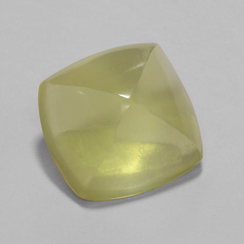 Quarzo naturale giallo da 7,89 ct, taglio a cuscino, trasparente
