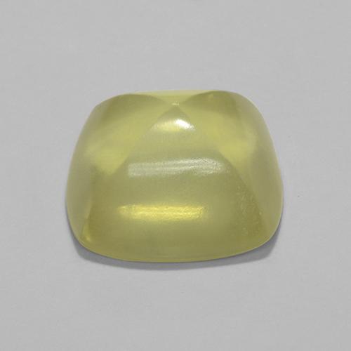 Quarzo naturale giallo da 7,89 ct, taglio a cuscino, trasparente