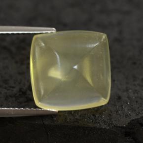 Quarzo naturale giallo da 8,05 ct, taglio a cuscino, trasparente